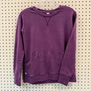 Athleta Girl Heathered Purple Knit Sweatshirt L 12
